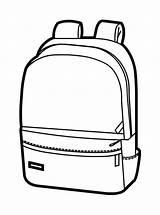 Backpack Coloring Page Printable  Coloring sketch template