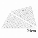 ステッドラー STAEDTLER レイアウト用方眼三角定規 24cm/厚2mm メーカー正規品 筆記具 文房具 おしゃれ デザイン 誕生日  sketch template