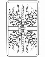 Roman Shield coloring Page  ColouringPages sketch template