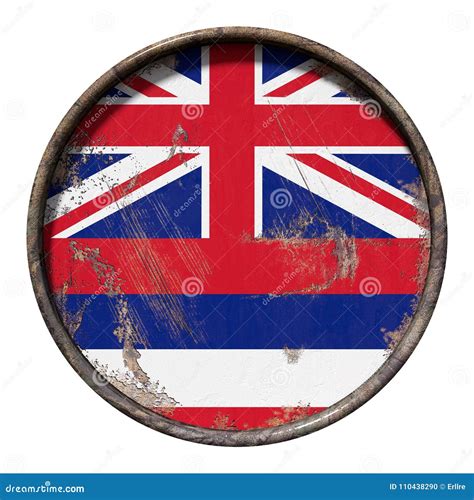 Old Hawaii flag stock illustration. Illustration of patriotism - 110438290