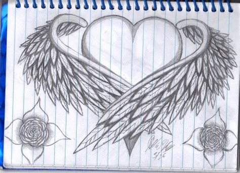 Heart With Wings by WhiteFireBird on DeviantArt in 2021 | Cool heart drawings, Heart with wings ...