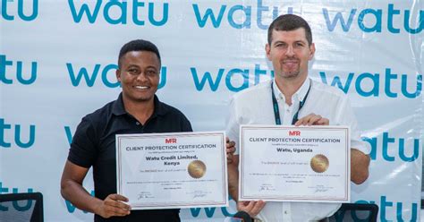 MFR Awards Watu Credit Kenya and Uganda Client Protection Certification ...