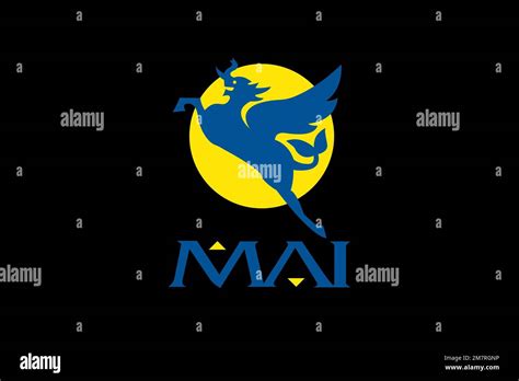 Myanmar Airways International, Logo, Black background Stock Photo - Alamy