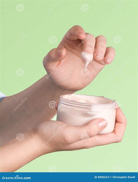 Hand Cream stock image. Image of therapy, applying, application - 8906623