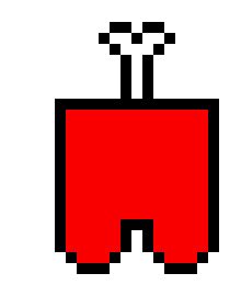 Among Us Red Dead Body | Pixel Art Maker