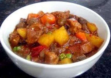 Easy Breezy Pork Menudo Recipe by Shalina - CookEatShare