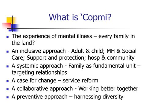 PPT - Copmi Children of Parents With a Mental Illness PowerPoint Presentation - ID:615530