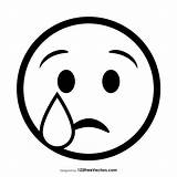 Sad Face Coloring Page sketch template