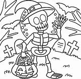 Skeleton Coloring sketch template