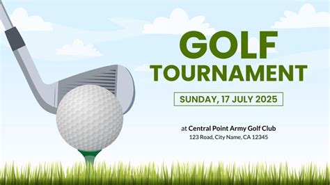 Premium Vector | Golf Tournament or Team Competition Event Invitation ...