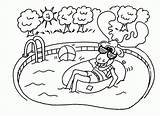 Swimming Coloring Pages To Print  Home sketch template