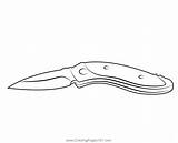 Pocket Knife Coloring Page For Kids  Free Hardware Tools Printable sketch template