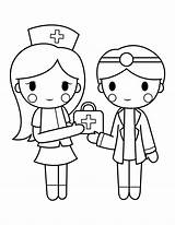 Nurse Coloring Pages Free Printable sketch template