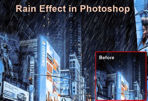 Rain Effect in Photoshop | Learn How to create Rain Effect in Photoshop