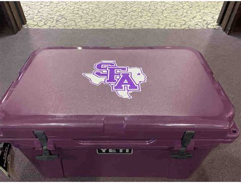 45 Quart Yeti Tundra Cooler in Nordic Purple with SFA Logo | BiddingForGood