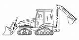 Backhoe Coloring Pages sketch template