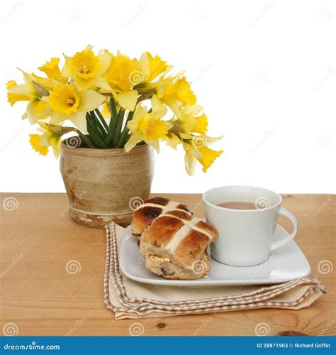 Easter tea stock image. Image of wood, serviette, spring - 28871903