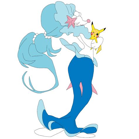 Primarina gives Pikachu Kisses by autiboysam on DeviantArt