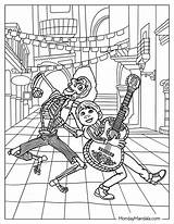 10 Disney Coco Coloring Pages Printable For Adults sketch template