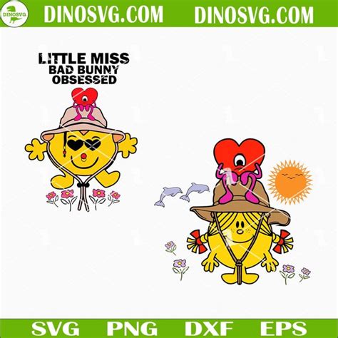 Little Miss Bad Bunny Obsessed SVG, Little Miss Bad Bunny SVG, Un Verano Sin Ti SVG PNG DXF EPS ...