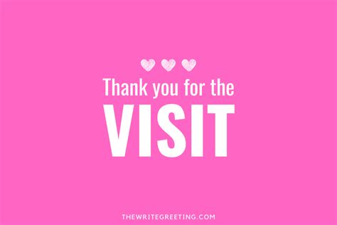 155+ Best Ways to Say Thank You For Visiting - The Write Greeting