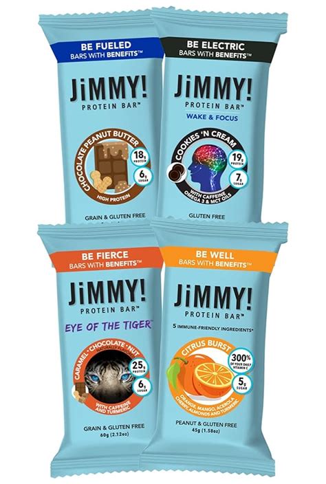 Amazon.com : JiMMY! Protein Bar, Variety Pack, 12 Count - Contains Flavors: Cookies and Cream ...