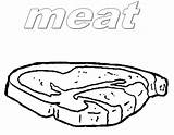 Steak Coloring Pages sketch template