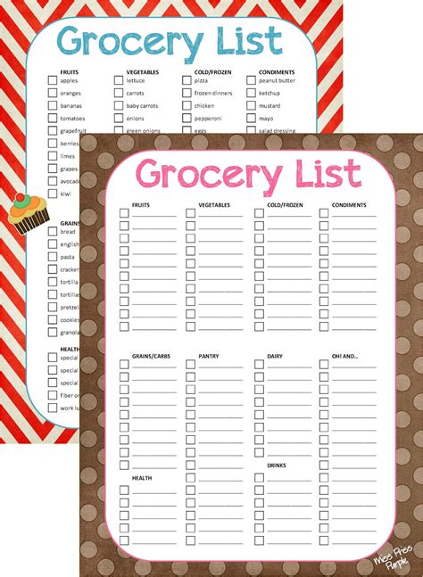 Free Printable Grocery List Form Grocery List Printable Grocery List | Hot Sex Picture