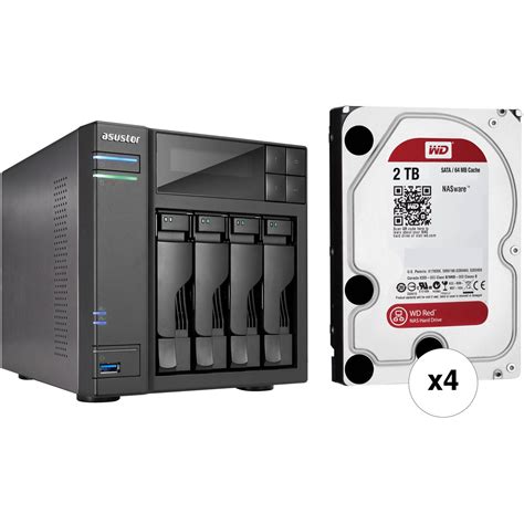 Asustor 8TB (4 x 2TB) 4-Bay NAS RAID Kit B&H Photo Video