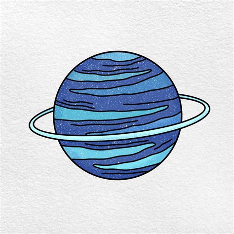 How to Draw Uranus - HelloArtsy