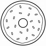 Printable Donut Coloring Pages sketch template