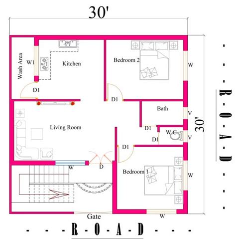 2 Bedroom House Plans Indian Style East Facing | www.cintronbeveragegroup.com