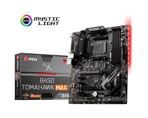 MSI B450 Tomahawk MAX II ATX Gaming Motherboard | RB Tech & Games