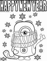 Happy New Year Coloring Pages 2022 sketch template