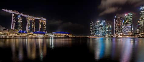 Singapore Skyline Night Shot - Free photo on Pixabay