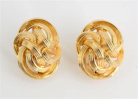 Tiffany and Co. Gold Knot Earrings at 1stDibs | tiffany gold knot earrings