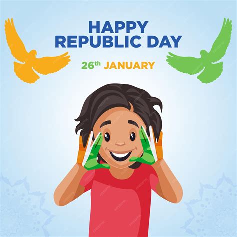 Premium Vector | Banner design of india republic day template