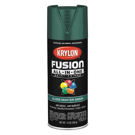 KRYLON K02789007 Rust Preventative Spray Paint, Hunter Green, Gloss, 12 ...