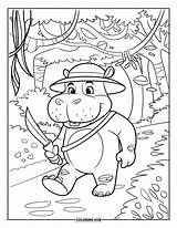 105  Hippo Coloring Pages For Kids & Adults Free Printable PDFs sketch template