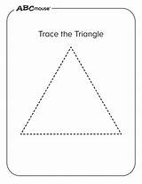 Triangle Coloring Pages  ABCmouse sketch template