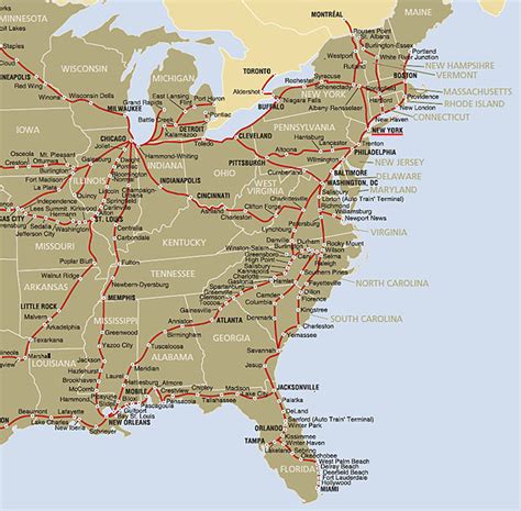 New Amtrak Map