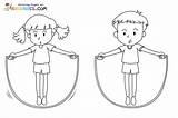 Jump Rope Coloring Pages sketch template