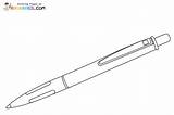 Pen Coloring Page sketch template