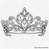 Tiara Coloring Pages  Free & Printable sketch template