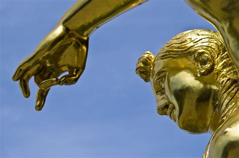 Free Images : woman, monument, statue, fig, sculpture, art, gold, carving, gilded, water feature ...