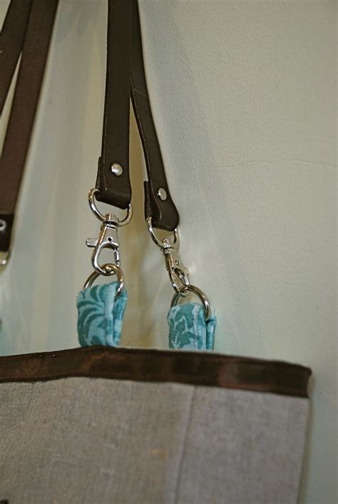 Sewing World Bag Jan 09. Linen & Leather shoulder tote. - U-handblog