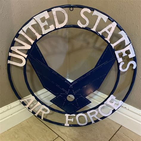 24 US AIR FORCE Military Metal Wall Art Western Home - Etsy