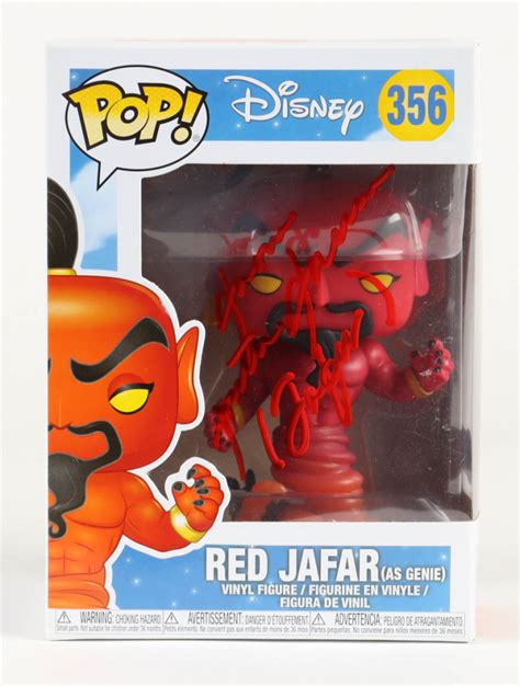 Jonathan Freeman Signed "Disney" #356 Red Jafar (As Genie) Funko Pop! Vinyl Figure Inscribed ...