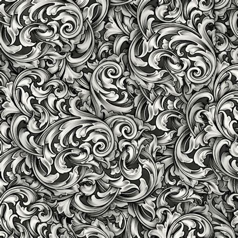 an artistic black and white background with swirls