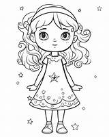Premium Vector  Young Girl coloring Page sketch template
